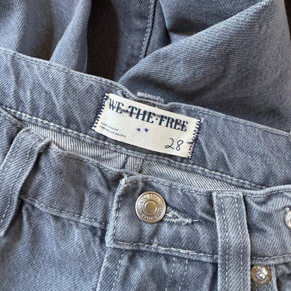 NWT Free People Eden Slouchy Flare Jeans Diamond Grey 28 - Picture 6 of 12